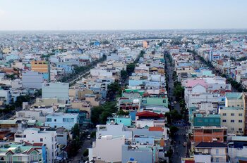 Wohnviertel in Saigon