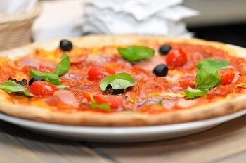 Pizza aus Italien