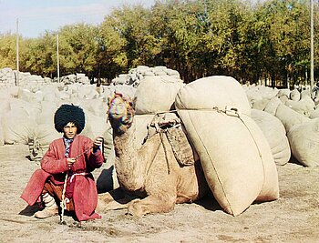 Turkmene mit Kamel, 1905 bis 1915
