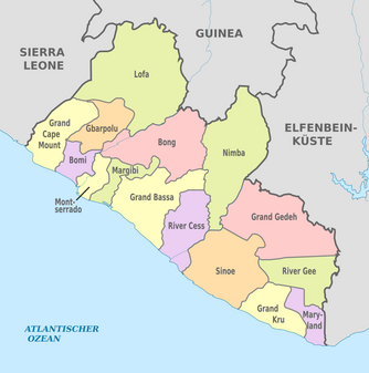 Gliederung von Liberia