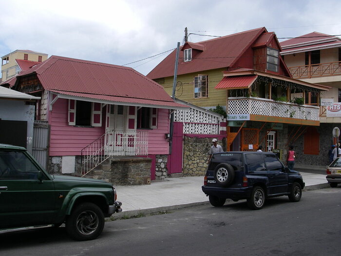 Häuser in Dominica