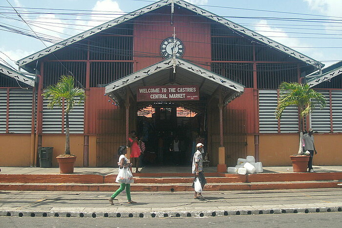 Markt von Castries, St. Lucia