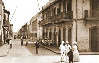 Saint-Louis während der Kolonialzeit um 1900