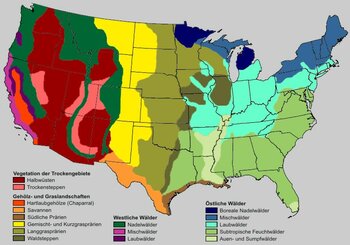 Vegetationskarte der USA