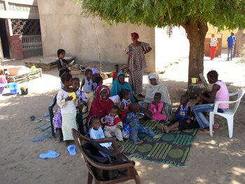 Familie im Senegal