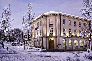 Isländische Bank in Akureyri