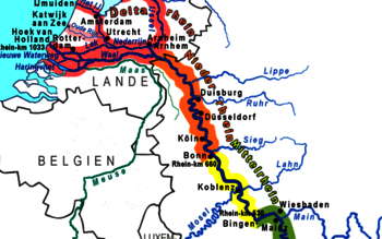 Rhein Verlauf Nordrhein-Westfalen