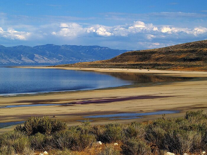 Großer Salzsee in Utah in den USA