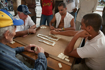 Dominospieler in Havanna