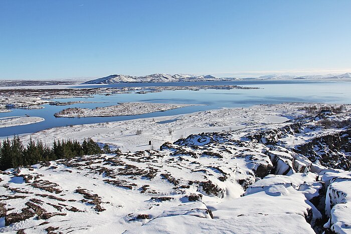 Nationalpark Thingvellir im Winter