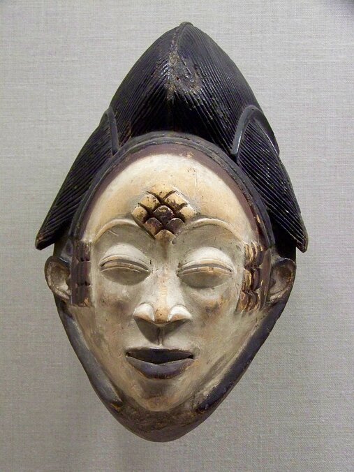 Maske der Bapunu aus Gabun