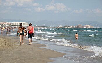 Spanischer Strand bei Valencia