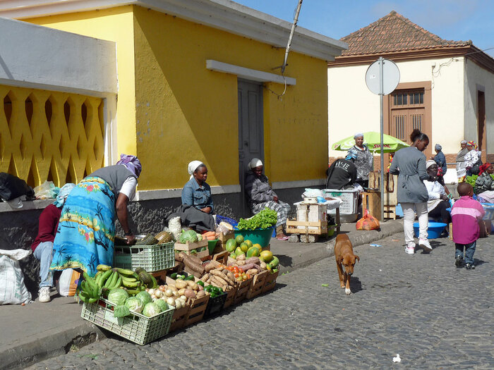 Markt auf der Insel Santiago