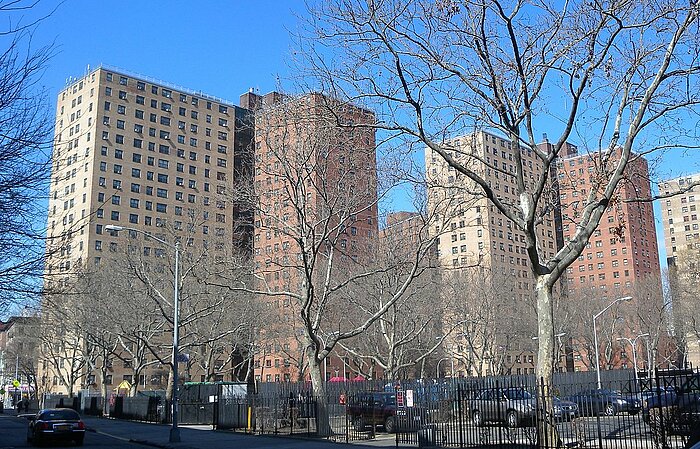 Wohnblocks in Harlem, New York