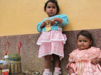 Zwei Mädchen aus Honduras