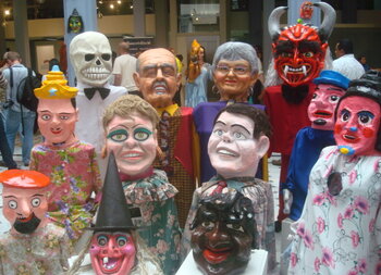 Traditionelle Masken in Costa Rica