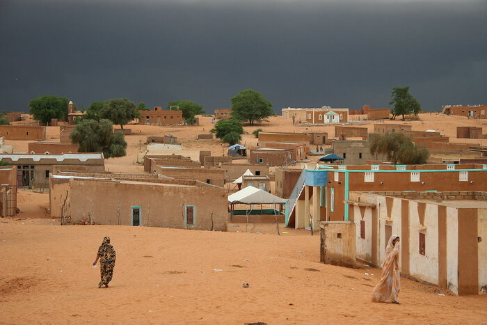 Dorf Bareina in Mauretanien
