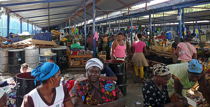 Markthalle in Praia