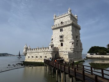 Turm von Belem in der Hauptstadt von Portugal Torre de Belem