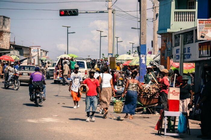 Straße in Haiti