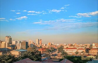 Stadtteil Gombe in Kinshasa