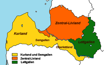 Historische Regionen Lettlands