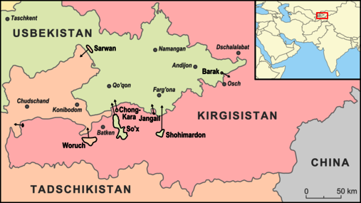 Exklaven von Usbekistan, Tadschikistan und Kirgisistan