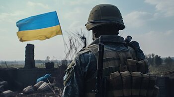 Ukrainischer Soldat