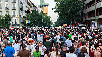 Demonstration in Madrid