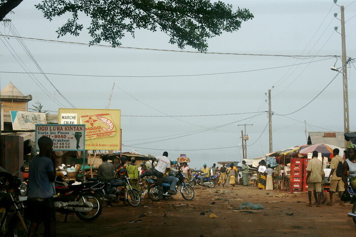 Straßenszene in Benin
