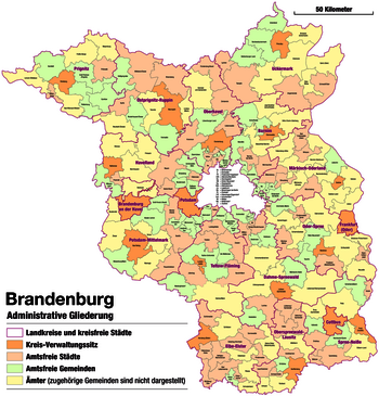 Karte Verwaltung Brandenburg