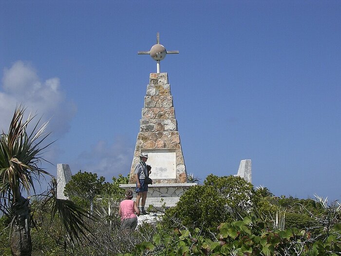 Kolumbus-Denkmal auf Long Island, Bahamas