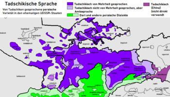 Tadschikistan Sprache