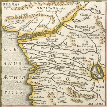 Historische Karte von Gabun