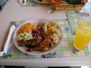 Typisches Essen in Dominica Dominica Küche