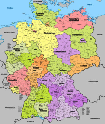 Verwaltungseinheiten Deutschland
