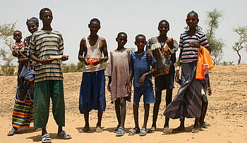 Fulbe-Familie aus Mali