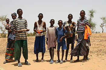 Fulbe-Familie aus Mali
