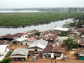 Mesurado-Fluss bei Monrovia