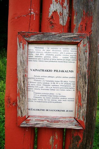 Schild auf Litauisch