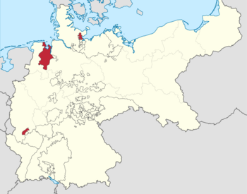 Lage Großherzogtum Oldenburg