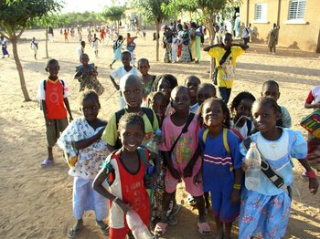 Schüler im Ort Kanel im Osten des Senegal