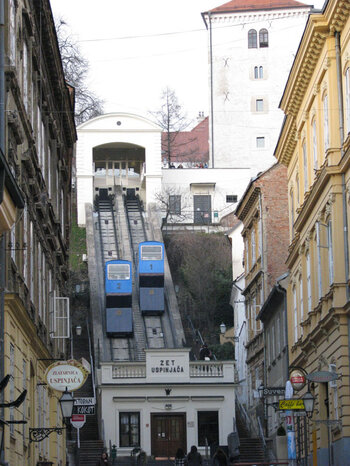 Die Standseilbahn in Zagreb