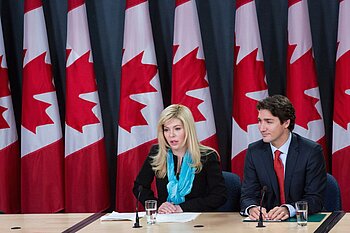 Justin Trudeau und Eve Adams