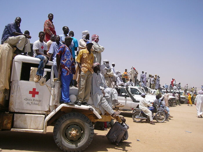 Zuschauer im Tschad