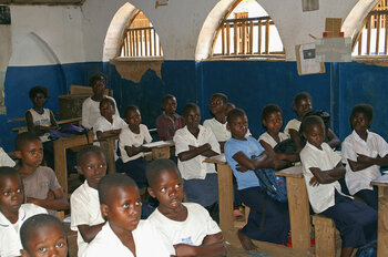 Schulklasse in der DR Kongo