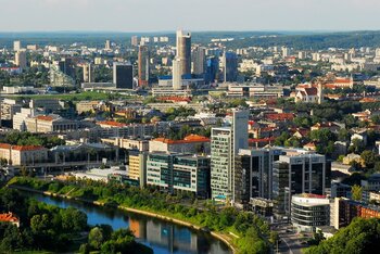 Blick auf Vilnius, die Hauptstadt von Litauen