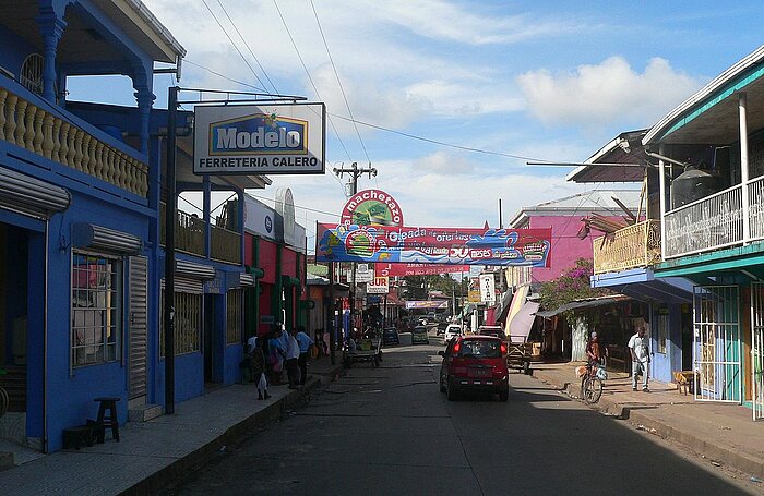 Straße in Bluefields