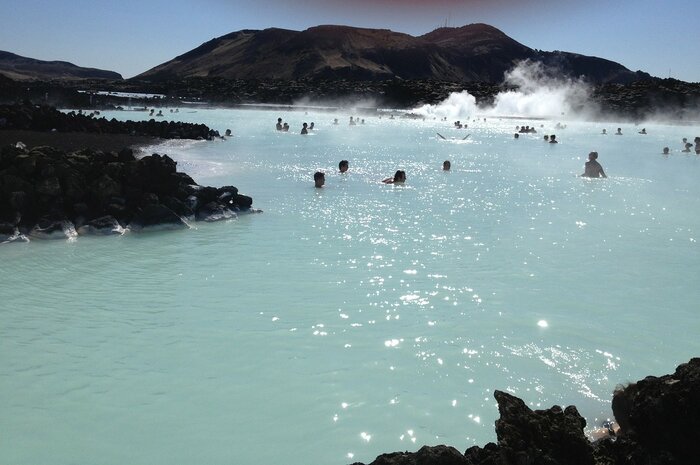 Heiße Quelle in Island