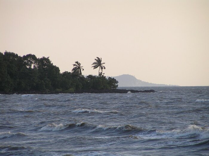 Blick aufs Wasser bei Conakry